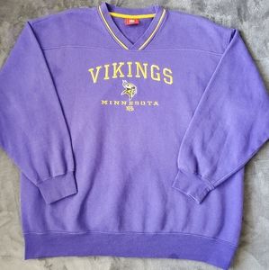 Minnesota Vikings  V-neck Sweater Size 2XL Purple